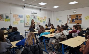 Au collège Jean-Moulin de Saint-Michel-sur-Orge, des élèves sixième ont rencontré Kochka le vendredi 1er mars.